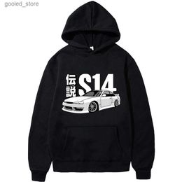 Men's Hoodies Sweatshirts Anime Initial D Hoodie Drift JDM Pullover Oversized Sweatshirt EU Size Silvia Streetwear S Comic14 Japan Car Long Sleeve Unisex Q231110