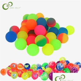 Other Toys 100Pcs/Lot Rubber 25Mm Mini Bouncy Balls Funny High Bounce Toy Kids Gift Party Favour Decoration Sports Games Ddj Drop Deli Dhjoz