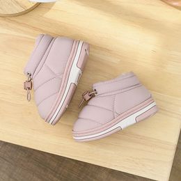 Slipper slippers winter kids shoes keep cute warm girls shoes home household baby snow bag cotton shoes toddler girl non-slip slippers 231109
