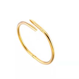 Classic bracelet bracelets designer for women cuffs bangles gold silver rose gold nail Bracelet Cuff bangle diamond Bracelets womens mens love jewelry best gift