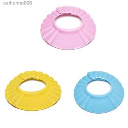 Shower Caps Adjustable Shower Bath Visor Shield Wash Hair Cap Shampoo Resistance Protect Ear Eye Hat Baby Children Kids InfantL231111