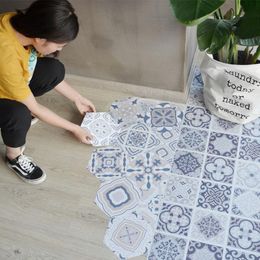Sfondi 10 pezzi adesivi per pavimenti autoadesivi camera da letto cucina bagno impermeabile antiscivolo decorazioni per la casa parete 3D