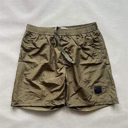 04GREEN Metal Nylon Dyed Shorts Outdoor Jogging Tracksuit Casual Men Pants Beach Swim Shorts Black Grey Size M-XXL logo company lens