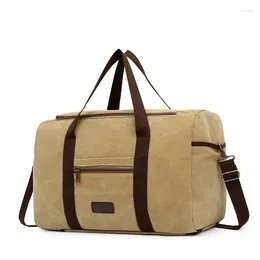 Duffel Bags Vintage Canvas Men Shoulder Bag Large Capacity Suitcases And Travel Tote Crossbody Multifunctional Backpacks Sports Handbags