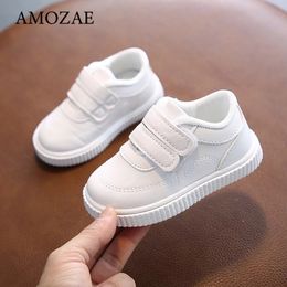 Sneakers Baby Shoes Children's Leather White Shoes For Girls Kids Sneakers Boys Sport Shoes Flexible Sole Trainers School Running Shoes 230410