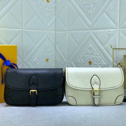 Designer Women Satchel Bag Letter Flower Embossed Cowhide Jacquard Strap Purse Clutch Crossbody Handbag Removable Shoulderbag