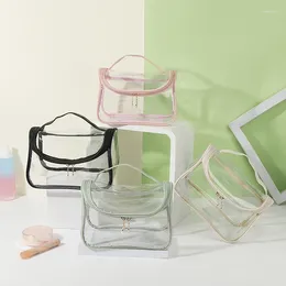 Storage Bags Cosmetic Clear Zipper Bag Women Beauty MakeUp Organiser Transparent Travel Pouch Toiletry Wash