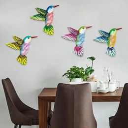 Garden Decorations 4 Pack Hummingbird Wall Art Decor Sculpture Hand Home Balcony Lawn