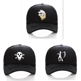 Ball Caps Anime Soul Eater Logo Baseball Cap Sun Hat Net Cotton Boys Girls Boutique Gifts