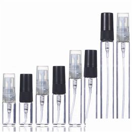Packing Bottles Wholesale 2Ml L 5Ml 10Ml Plastic/Glass Mist Spray Per Bottle Small Par Atomizer Travel Refillable Sample Drop Delivery Dhzsk