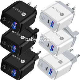 Fast Quick Charger 25W 18W 20W 12W PD USB-C Wall Charger Eu US UK Power Adapter For IPhone 12 13 14 15 Pro Samsung LG B1