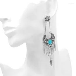 Dangle Earrings Vintage Drop Earring For Women Stud Bohemian With Stone Western Tribal Jewellery