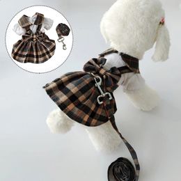 Other Dog Supplies Dog Clothes Pet Clothes Skirt Cat Skirt Spring And Summer With Traction Rope Dog Accessories Christmas Collar Skirt Halloween 231109