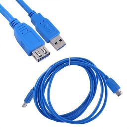 Freeshipping USB 30 Cable Super Speed USB Extension Cable Male to Female 1m 18m 3m USB Data Sync Transfer Extender Cable Kivco