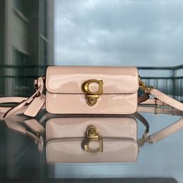 2023 Top original ce331 women's bag baguette leather handbag 10A designer bag high quality manufacturer shoulder bag patent leather bag 20CM overseasbags000