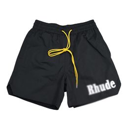 casual hip hop half pants mens designer shorts classic Rhude shorts Fashion letter print sport pants quick drying and breachable clothing 777