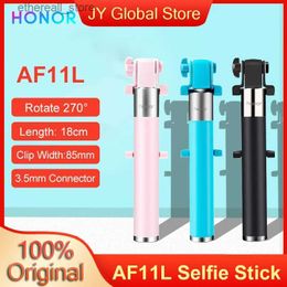 Selfie Monopods Honour AF11L Selfie Stick Extendable Handheld Shutter 3.5mm Connector Tripod Selfie Stick 270 Rotation for Smartphones Q231110