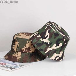 Wide Brim Hats Bucket Hats Summer Camouflage Bucket Hat Anti-UV Women Men Beach Sun Visor Hat Wide Brim Visors Foldable Fisherman Cap Panama Gorros YQ231110