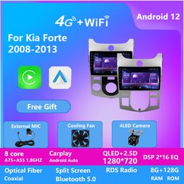Car Video Autoradio Android 128G 2.5D IPS Touch Multimedia GPS Navigation Stereo Head Unit for Kia FORTE 2009-2014 DSP 4G LTE