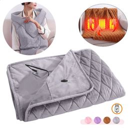 Electric Blanket 5V USB Large Thickened Heating Shawl Pad Washable Warmer Winter Office Warm Heater 231109