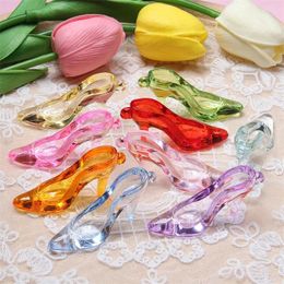 Charms 10Pcs Cute Acrylic High-Heel Shoe Pendant Women Necklace Jewellery DIY Accessories Earrings Keychain Floating Decor