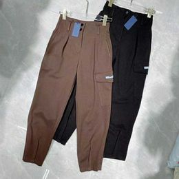 Men's Pants 2023 New designer womens t shirt high-end Shirt Autumn Winter Family's Pocket High Waist Slim Bottom Zipper Thermal Blend Harlan Casual Pants Z230728