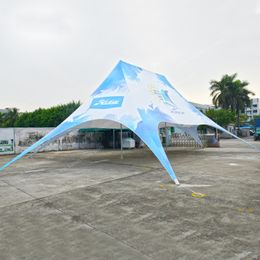 14X19M White Marquee Double Aluminium Pole Large Event Gazebo Outdoor Sunshade Canopy Party Star Tent Gazebo