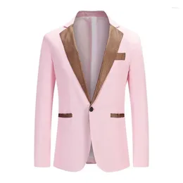 Men's Suits High Quality One Button White Groom Tuxedos Shawl Lapel Groomsmen Mens Blazers Jacket Wedding Suit M-3Xl For Show Coat