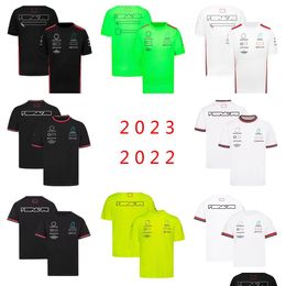 Motorcycle Apparel New F1 Racing Suit Team Summer Short-Sleeved Quick-Drying T-Shirt Racers Custom Clothing For Men And Drop Delivery Dhthu