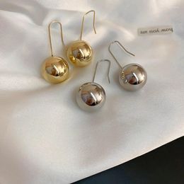 Dangle Earrings KAITIN 2023 Round Bead Ear Hook Small Ins Design For Women Metal Minimalist Personalised Hoop Wholesale