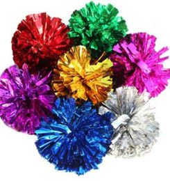 pom poms Cheerleading 50g Cheering pompom Metallic Pom Pom Cheerleading products many colors for your choose2760345