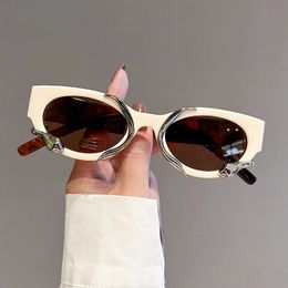 Sunglasses Frames KAMMPT in Cat Eye Women Fashion Snake Wrapped Round Vintage Shades Eyewear Luxury Brand Design UV400 Sun Glasses 231110