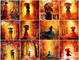 Evershine 5D Diamond Painting Full Square Autumn Pictures Of Rhinestones Diamond Embroidery Girl Cross Stitch Mosaic Crafts Kit2632049218