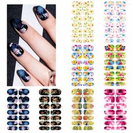 Nail Stickers 1 Sheet Water Transfer Foil Nails Sticker Butterfly Flower Design Styling Tools Film Paper Decals