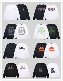 Designer men's hoodie Fashion men's and women's crew neck letter cartoon hoodie Sweatshirt Sportswear High street print jumper jacket jumper S-XXL-81