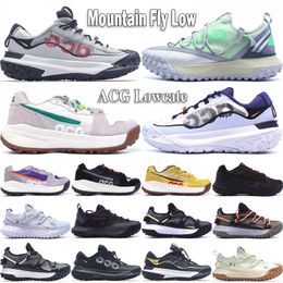 ACG Mountain Fly 2 Low Trail Running Shoes Running Designer Lowcate Designer Sea Vidro Lobo cinza Crimson Brohson Rush EUA Men Outdoor Men tênis tamanho 36-45