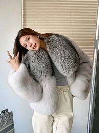 Women's Fur Faux Fangtai 2023 Natural Real Coat Women Winter Warm Luxury Plus Size Jackets Clothing Female Vest 231124