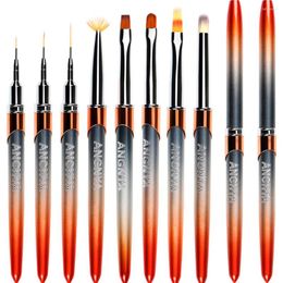Nail Brushes BQAN Brush UV Gel Liner Painting Acrylic Drawing For Nails Art Tool Pen Polish Brushse