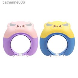 Shower Caps Baby Shampoo Cap Kids Bath Visor Infant Wash Hair Shield Adjustable Childrens Shower Hat Cap Hair Washing GuardL231110