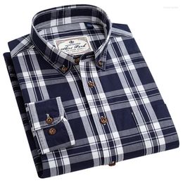 Men's Casual Shirts Autumn Button-down Collar Men Classic Striped Long Sleeved Fashion Business High Quality Shirt Tops Clothing Male