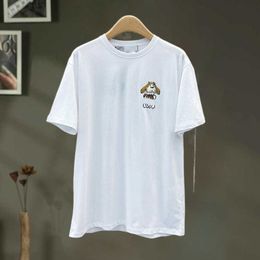 2023 New designer womens t shirt high-end Shirt Korean Summer 2023 Loose Simple Cartoon Couple T-shirt Top