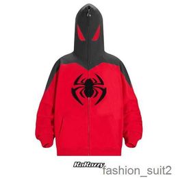 Men's Hoodies Sweatshirts New Kakazzy Fashion Brand All Ramaway Spider Man Cosplay Hoodie Embroidered Same Style High Quality Puff Tn 8 5Z5M
