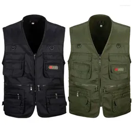 Jewelry Pouches Men's Fishing Vest With Multi-Pocket Zip For Pography / Hunting Travel Outdoor Sport