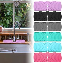 Kitchen Faucets Dish Drying Pads Water Splash Guard Sink Prevent Faucet Absorbent Mat Silicone Drain Pad Catcher