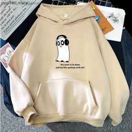 Men's Hoodies Sweatshirts Undertale Game Hoodies Kawaii Cartoon Napstablook Ghost Sweatshirt Halloween Graphic Pullovers Hooded Women Hoodie Men Clothes Q231110