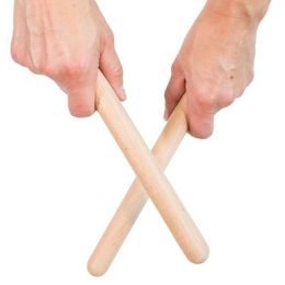 2X Percussion Wooden Drum Sticks Rhythm Learning Education Toddler Kid Instrument Orff Musical Instruments