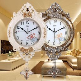 Wall Clocks Vintage Large Swing Clock Pendulum Decor Kitchen Living Room Decoration Nordic Reloj Pared FY50YH