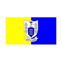 Ireland County Clare Banner 3x5FT 90x150cm Double Stitching Flag Festival Party Gift 100D Polyester Indoor Outdoor Printed sel2675210