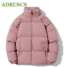 Men's Down Parkas Winter Jacket Men Parkas Thicken Warm Coat Men's Stand Collar Jackets Solid Color Parka Coat Women Fashion Streetwear 4XL 231109