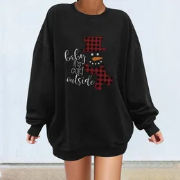 Women's Hoodies Christmas Off Shoulder Sweater With Cow Holding Candy Cane Print Warm Fleece Sweatshirt Ropa Mujer Jumper